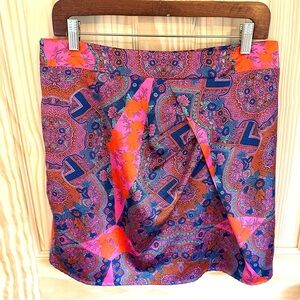 Lavand. Faux Sarong Miniskirt. Size Large.